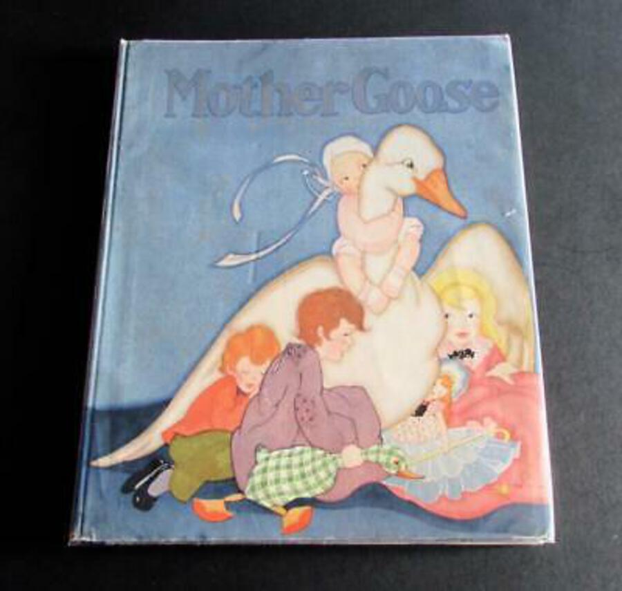 1929 FERN & FRANK PEAT Folio Sized Children's Book MOTHER GOOSE 1st Ed   D/W