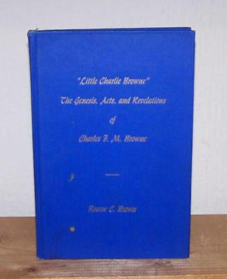 1957 LITTLE CHARLIE BROWNE By ROSCOE BROWN Rare BRITISH EMBASSY WASHINGTON