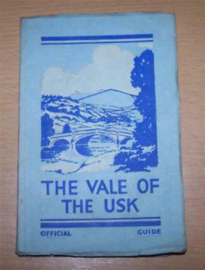 1933 The VALE OF USK Rare South Wales OFFICIAL GUIDE BOOK