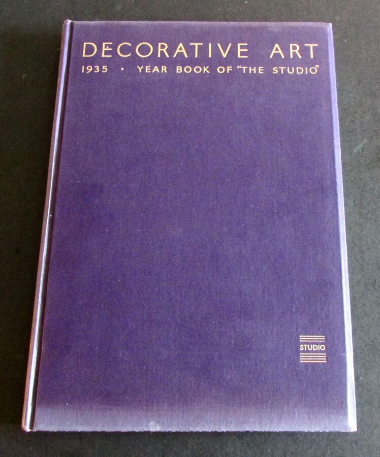 1935 DECORATIVE ART.   THE STUDIO YEAR BOOK BY C. GEOFFREY HOLME