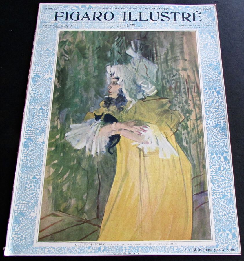 1902 FIGARO ILLUSTRE RARE TOULOUSE LAUTREC SPECIAL EDITION FOLIO SIZE JOURNAL. 