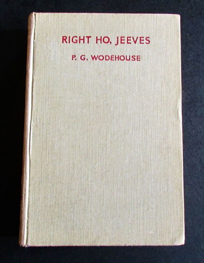 1934 1st. EDITION.  RIGHT HO JEEVES By P G WODEHOUSE 