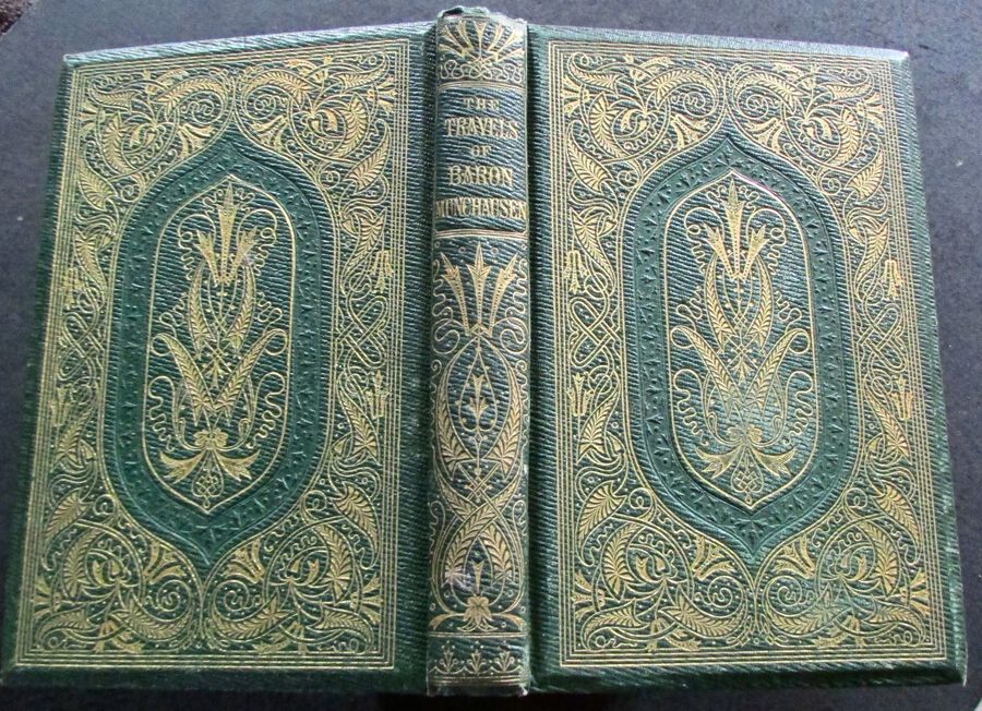 1859 TRAVELS & SURPRISING ADVENTURES Of BARON MUNCHAUSEN. ALFRED CROWQUILL PLATES.