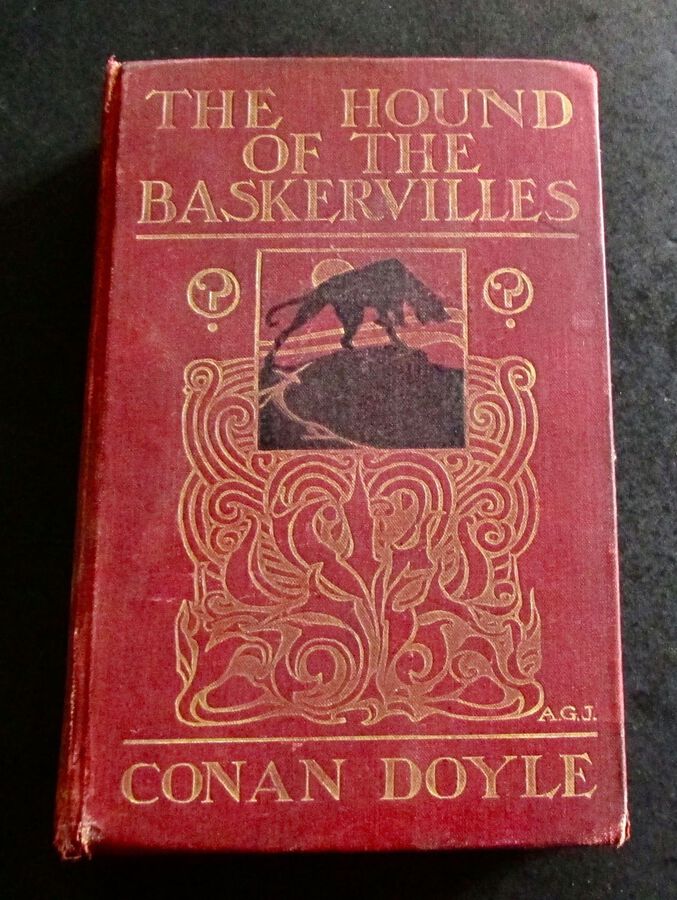 1902 1st EDITION THEHOUND OF THE BASKERVILLES By  ARTHUR CONAN DOYLE
