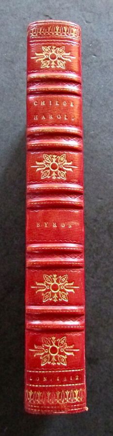 1812 CHILDE HAROLD'S PILGRIMAGE A Romaunt By LORD BYRON 2nd EDITION.  FULL RED LEATHER BINDING