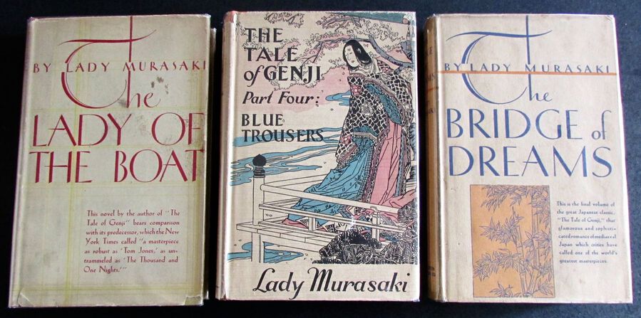 1928 LADY MURASAKI NOVELS 3 x Volumes HARDBACKS 1st Editions + DUST JACKETS