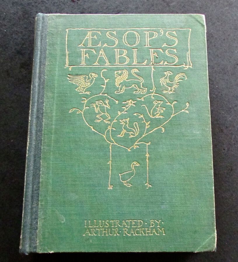 1912 1st EDITION ARTHUR RACKHAM Of AESOP'S FABLES