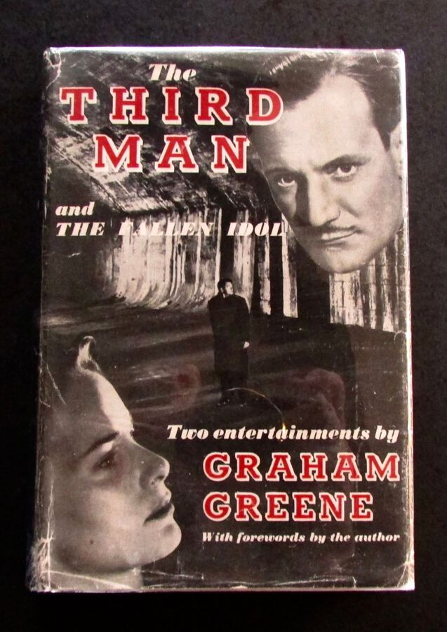 1950 1st EDITION.   THE THIRD MAN & FALLEN IDOL BY GRAHAM GREENE WITH ORIGINAL DUST JACKET