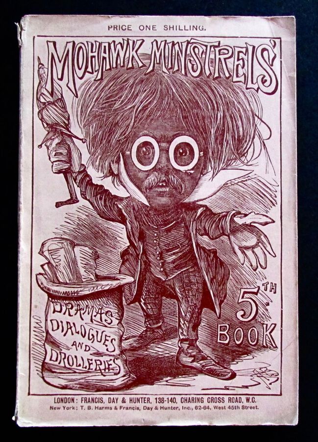 1880 The MOHAWK MINSTRELS 5th Book of DRAMAS DIALOGUES & DROLLERIES 