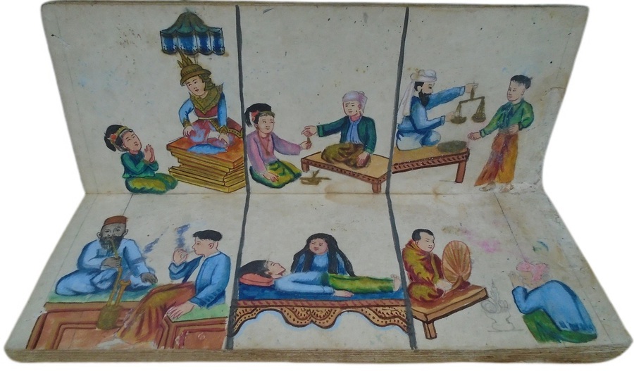 Antique Burmese Parabaik