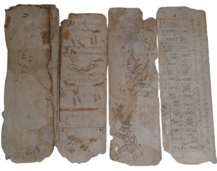 Antique Khmer Fortune Telling Manuscript