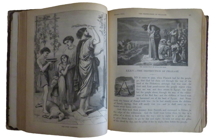 Antique Antique 1884 The Child's Bible 200 Illustrations