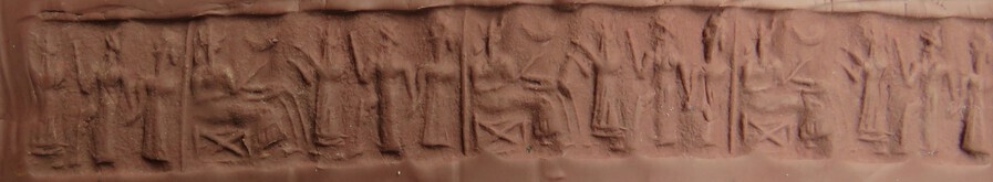 Antique White Chalcedony Cylinder Seal 