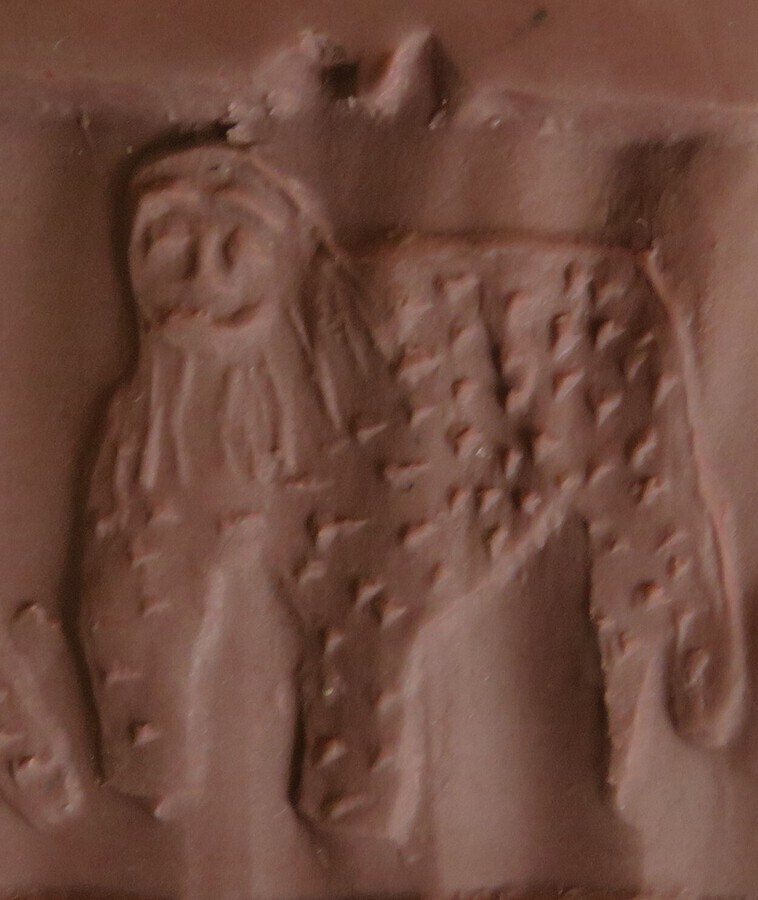 Antique Afghanistan Green Stone Cylinder Seal 