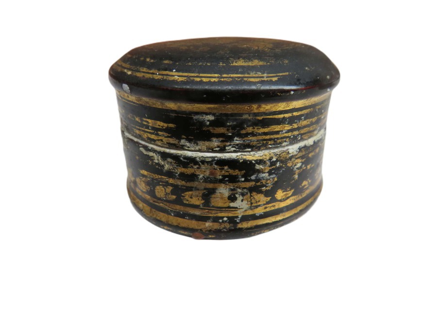 Antique Bamboo Lime Container