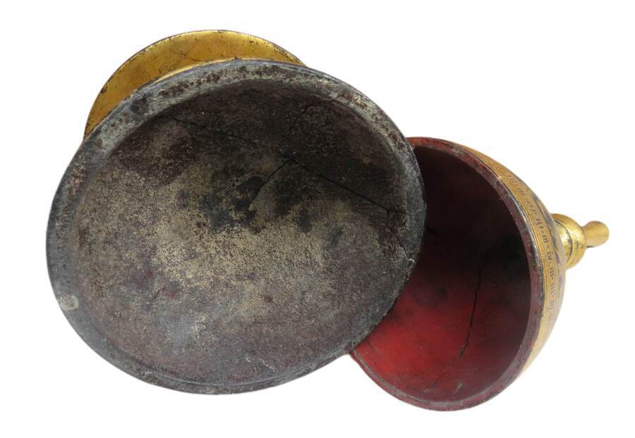 Antique Burmese Lacquerware Offering Vessel
