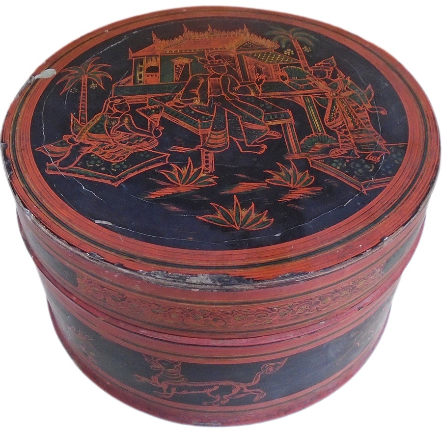 Burmese Lacquered Betel Box