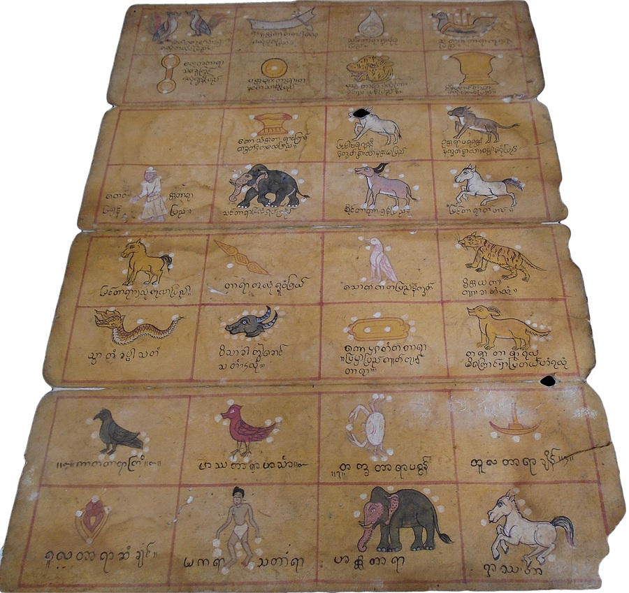 Burmese Illustrated Divination Text (Parabaik)
