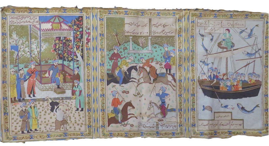 Mughal Style Painting on Cloth