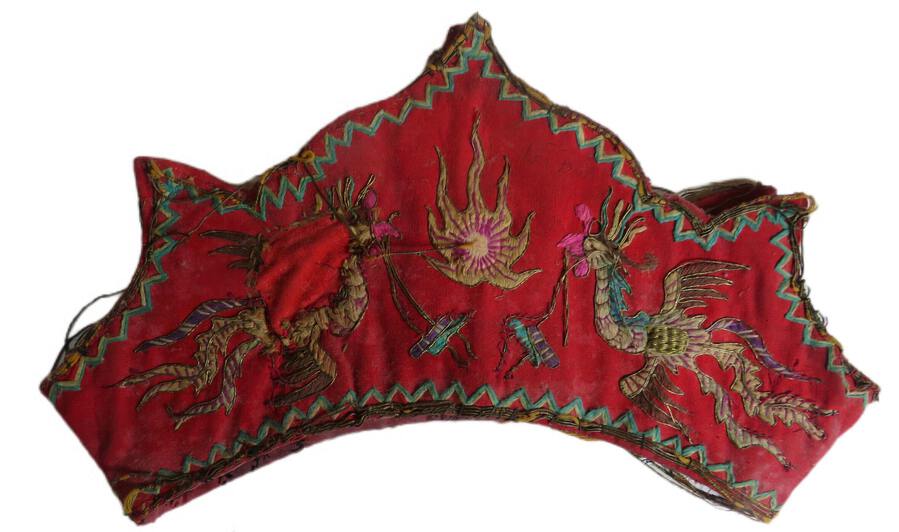Embroidered, Silk Shaman Headdress