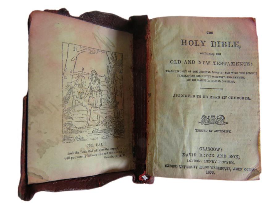Antique Miniature Holy Bible, Containing the Old and New Testaments