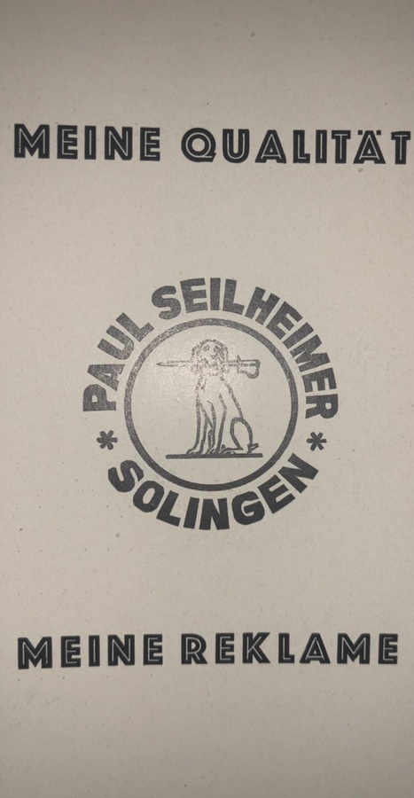 Antique GERMAN WAFFENFABRIK PAUL SEILHEIMER, SOLINGEN, DOLCH SABER CATALOGUE WW2 