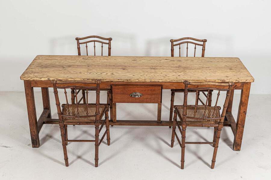 Antique 19thC French Fruitwood Drapers Table