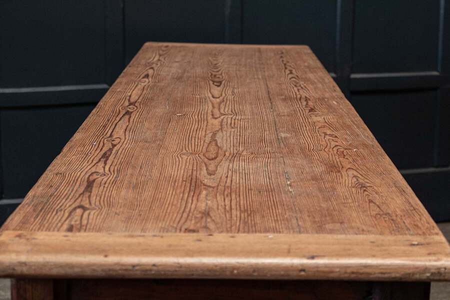 Antique 19thC Large English Gothic Pine Server Table