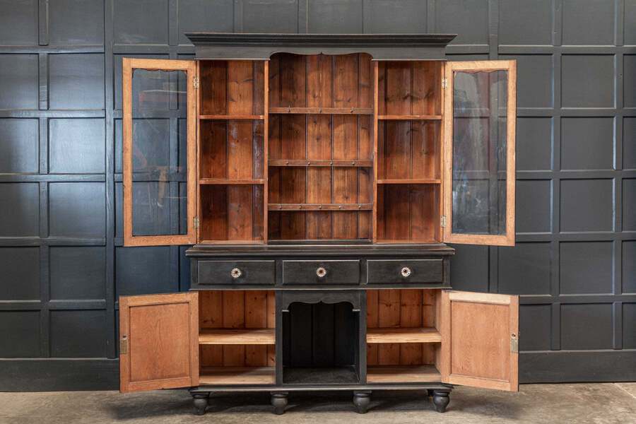 Antique 19thC Large Oak Ebonised Welsh Dresser