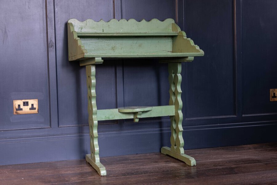 Antique 19thC French Painted Oak Provincial Washstand