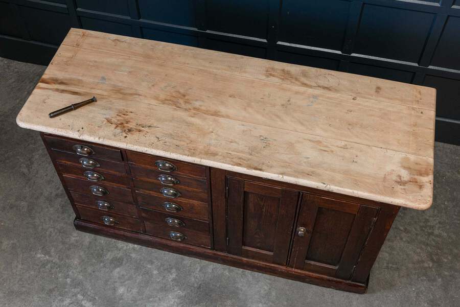 Antique English George V General Post Office Counter Kitchen Island