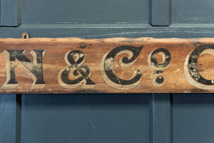 Antique Shop Sign ‘Eaton & Co Outfitters’