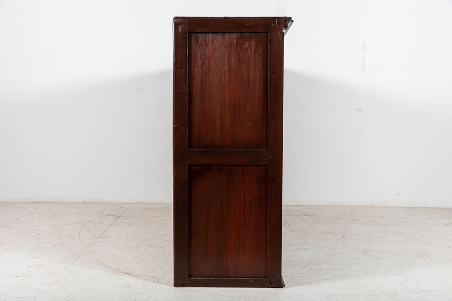 Antique Monumental Pair English Mahogany Haberdashery Cabinets