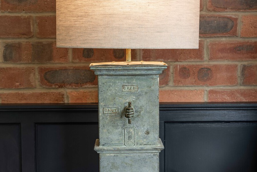 19thC London Makers Air Vent Table Lamp