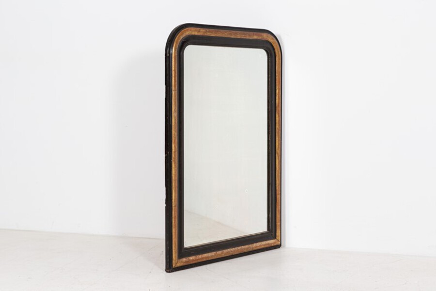 Gilded & Ebonised Napoleon III Mirror
