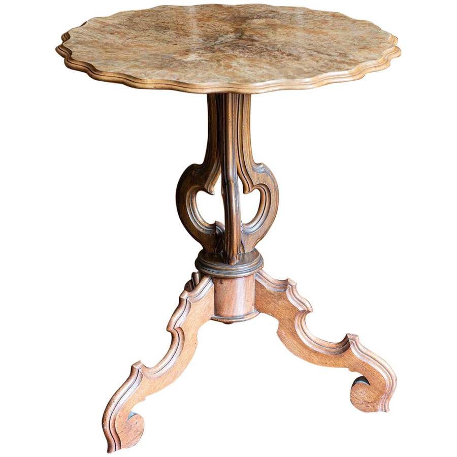 Antique 19th Century Walnut Tilt-Top Centre Table
