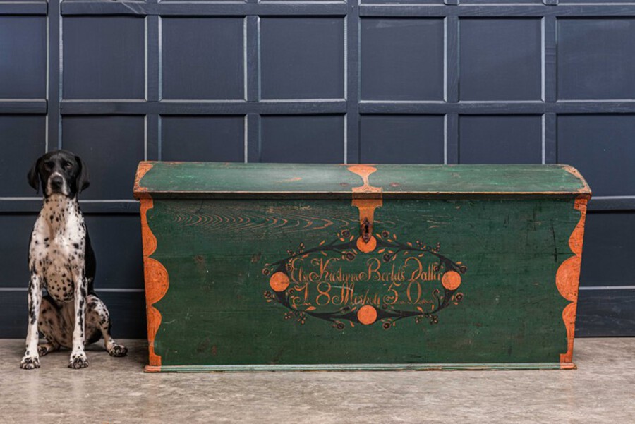 19thC Swedish Marriage/Dowry Chest