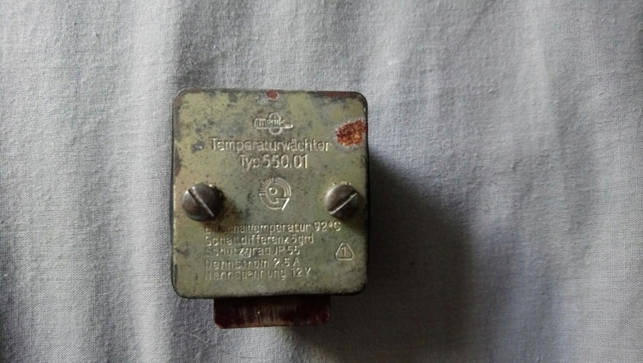 Antique V2 missile temperature sensor  { WW2 }