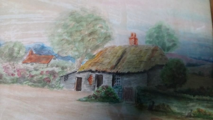 Antique Watercolour painting by F.S Peachey 