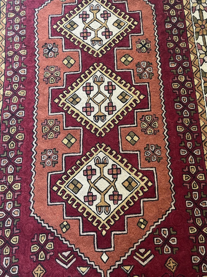 Crewel work rug