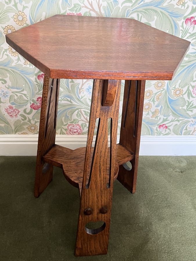 Antique Arts and Craft table