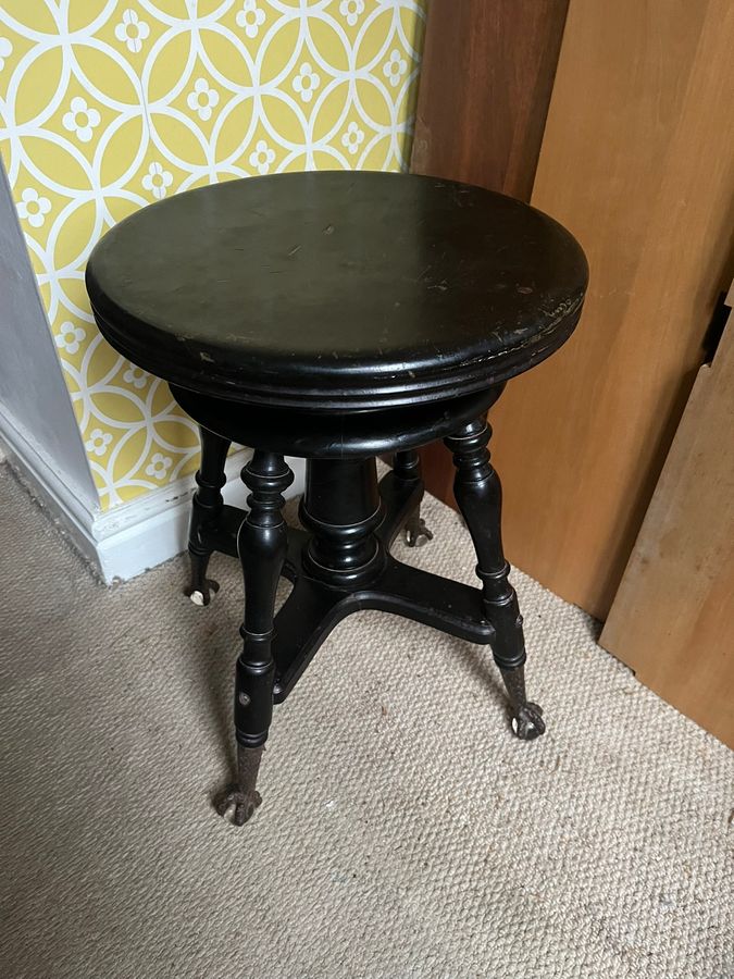 Antique Revolving piano stool