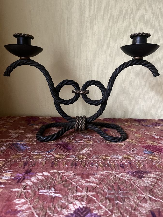 Antique A pair of candelabras