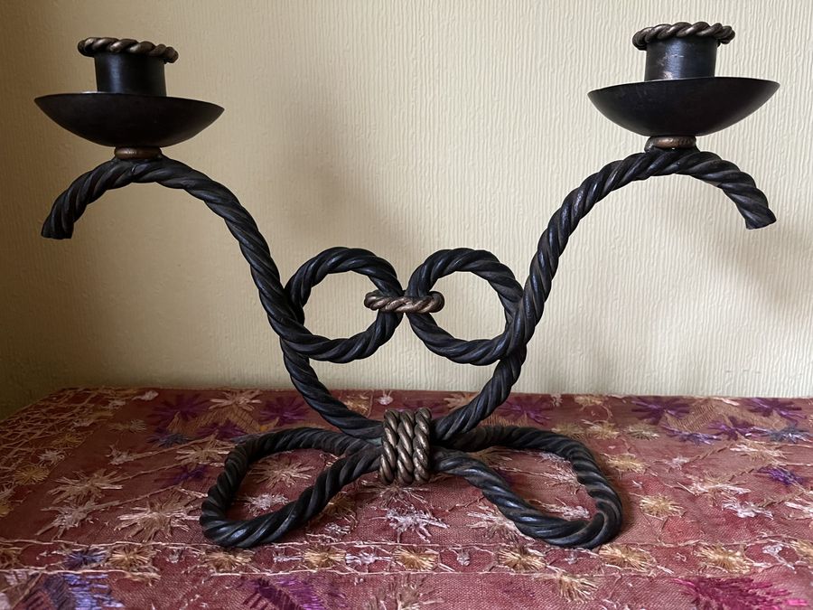 Antique A pair of candelabras