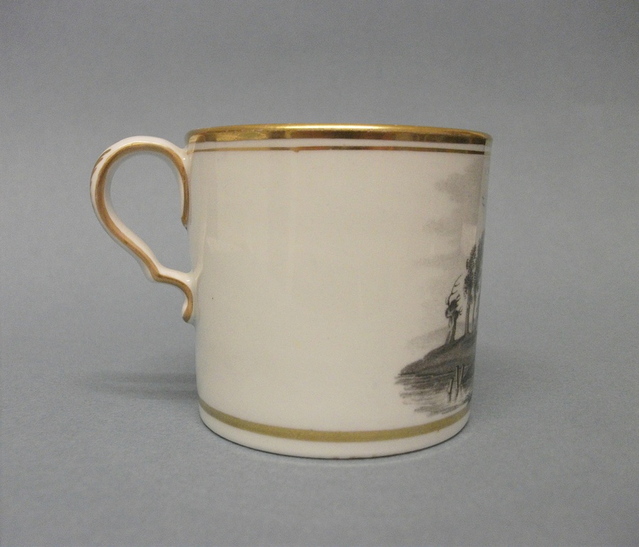 Antique Spode Bat Printed Coffee Can, c.1810 (A)