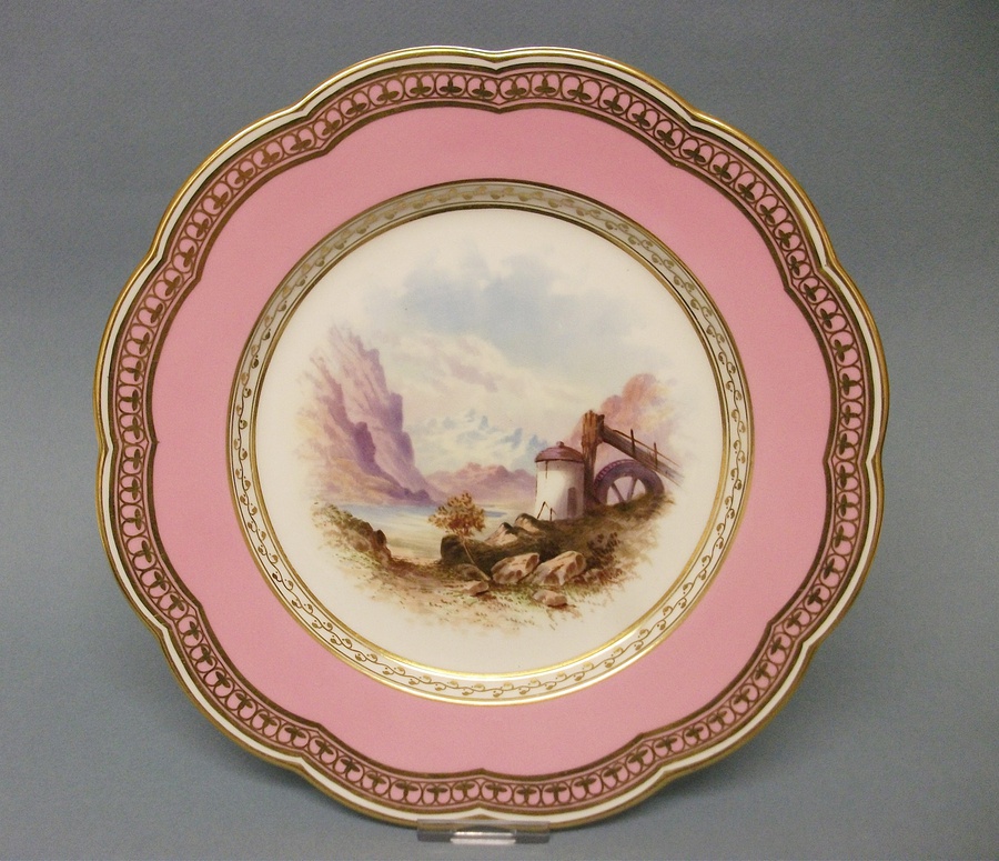 Superb Davenport Cabinet Plate, c.1870