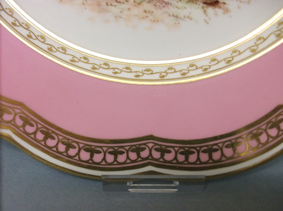 Antique Superb Davenport Cabinet Plate, c.1870