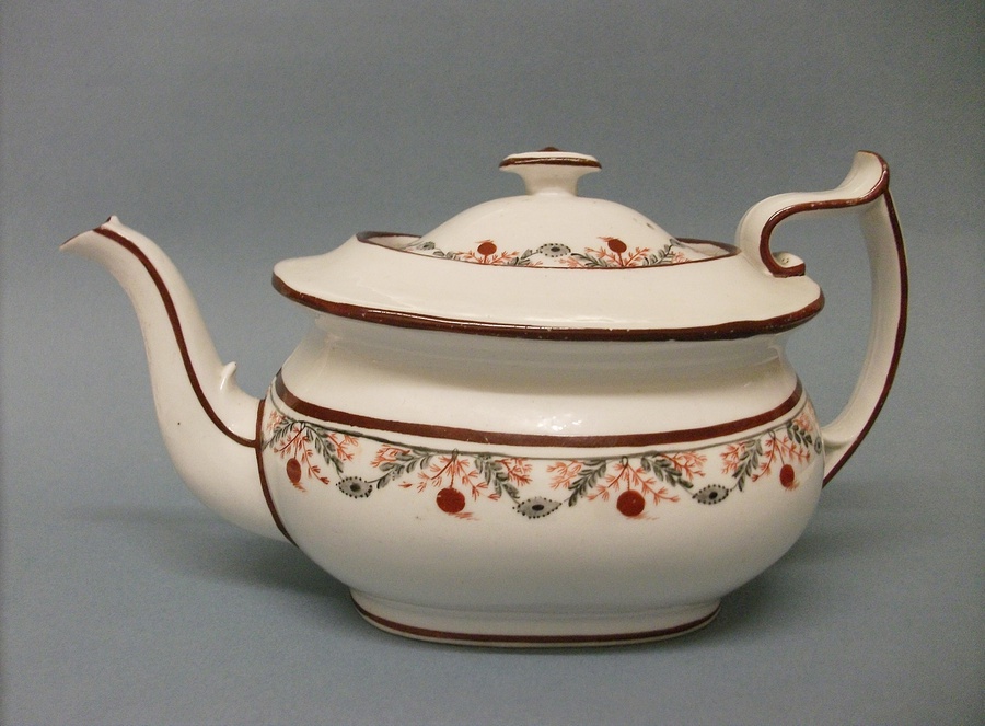 Antique Miles Mason London Shape Teapot & Stand, c.1815-20