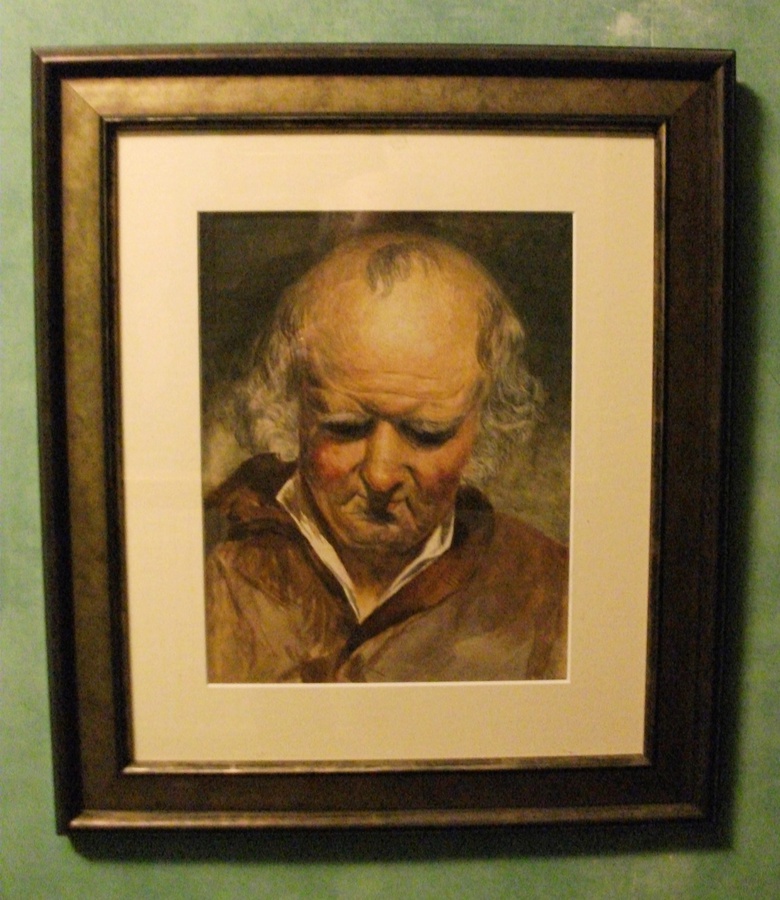 Charles Trevor Garland (1851-1906).  A Watercolour Portrait