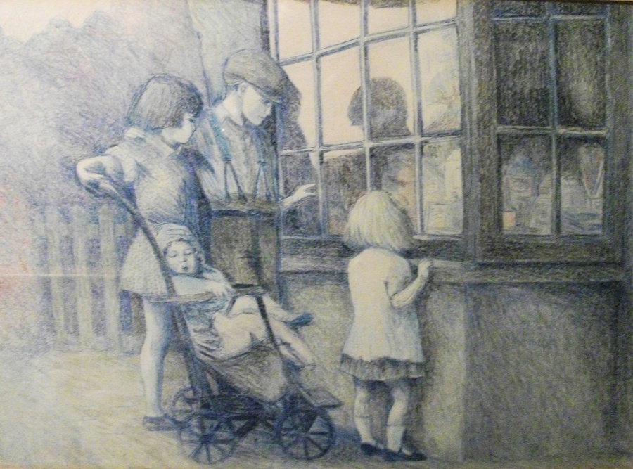 Antique Rosemary Young 1930-2019. 'An Enticing Shop Window'